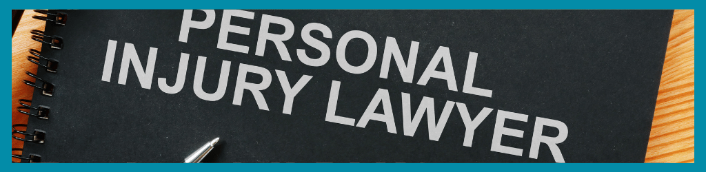 Conceptual photo shows printed text: personal injury lawyer