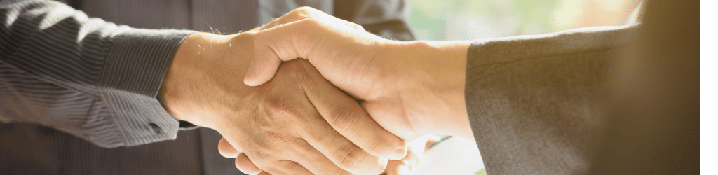 Two people shaking hands,